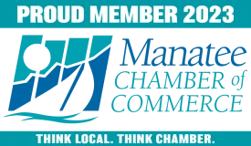 2023 Manatee Chamber of Commerce Proud Member Logo Bradenton Florida Lakewood Ranch Parrish Ellenton Palmetto Anna Maria Island Holmes Beach Longboat Key